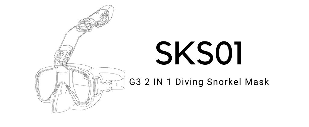 SKS01 G3 2 in 1 Diving &Snorkel Mask